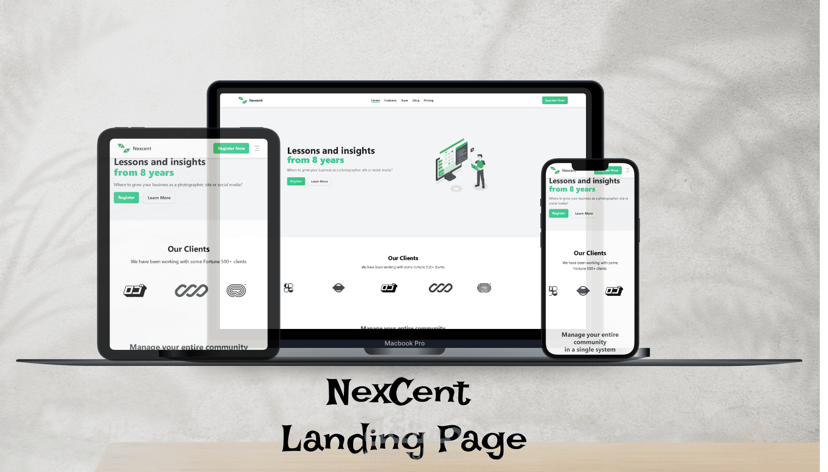 تصميم Landing Page احترافي لمشروعك – واجهة جذابة ومتجاوبة