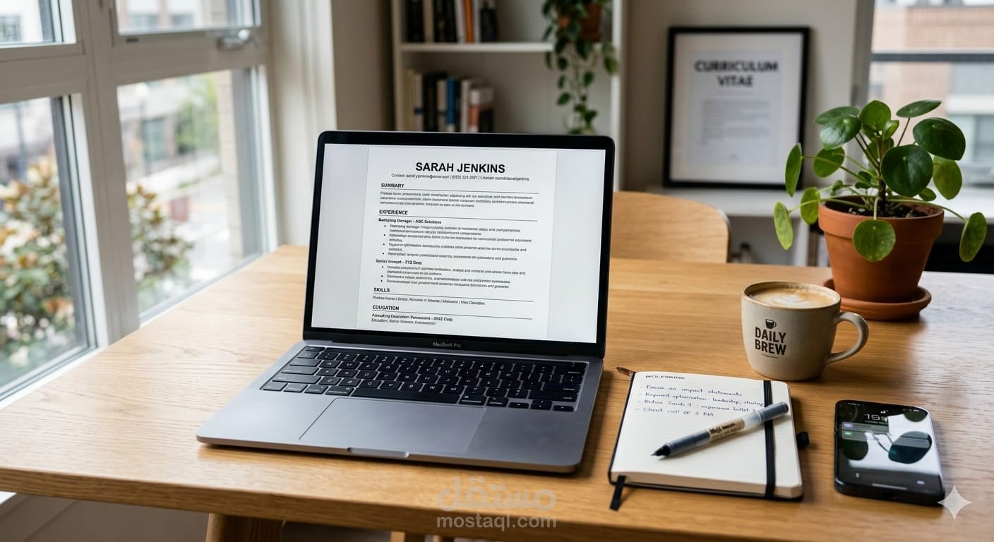 تصميم سيره ذاتيه احترافيه