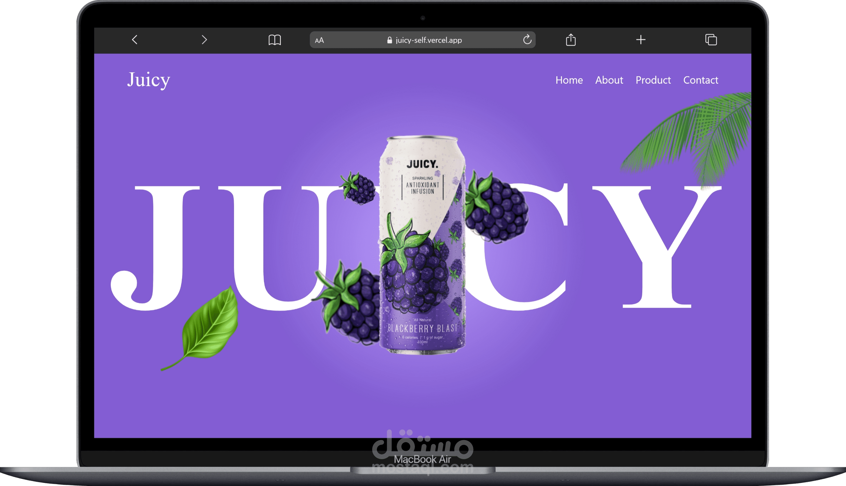 Juicy Animation Page / صفحة ويب تفاعلية مع أنيميشن GSAP