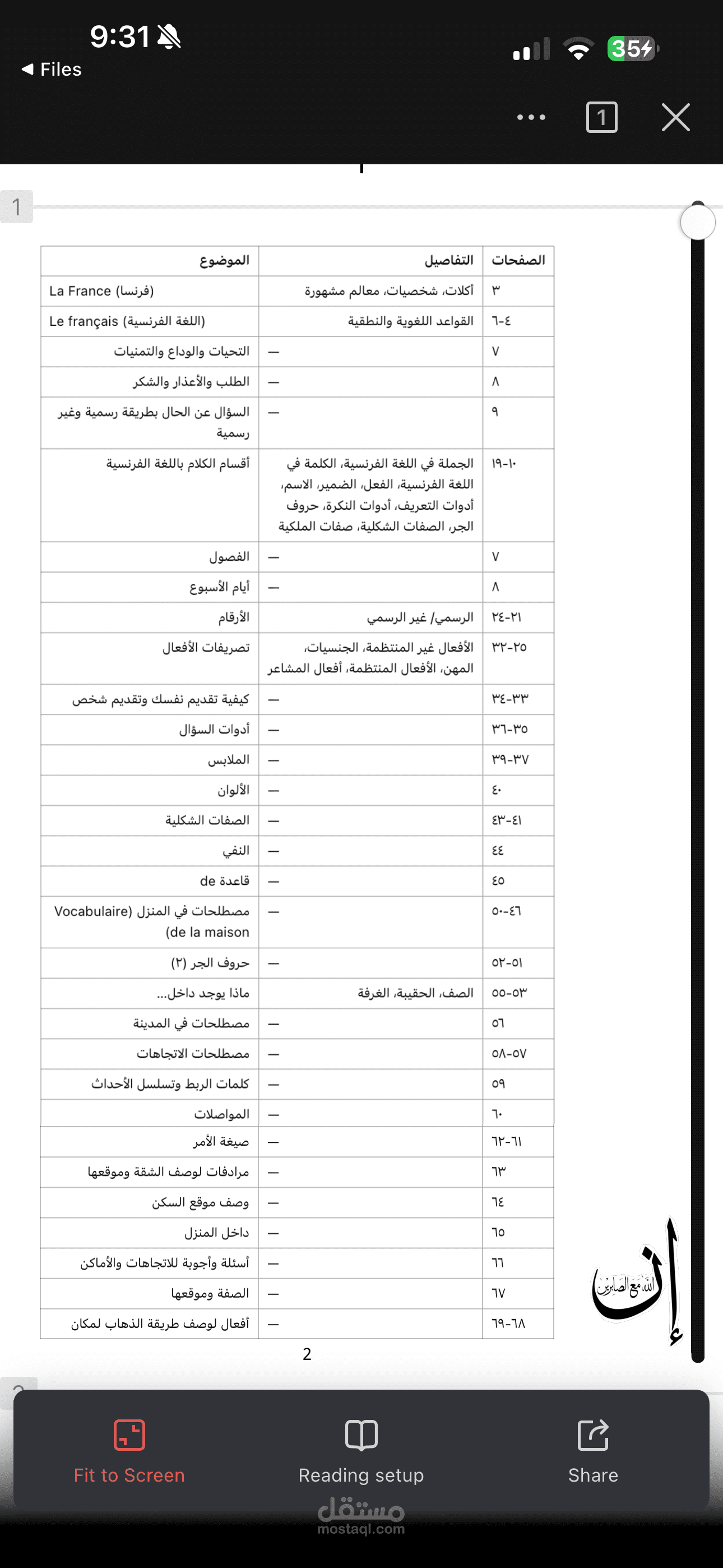 اعداد مناهج دراسية مثل كتاب لغة فرنسية لغير المتخصصين