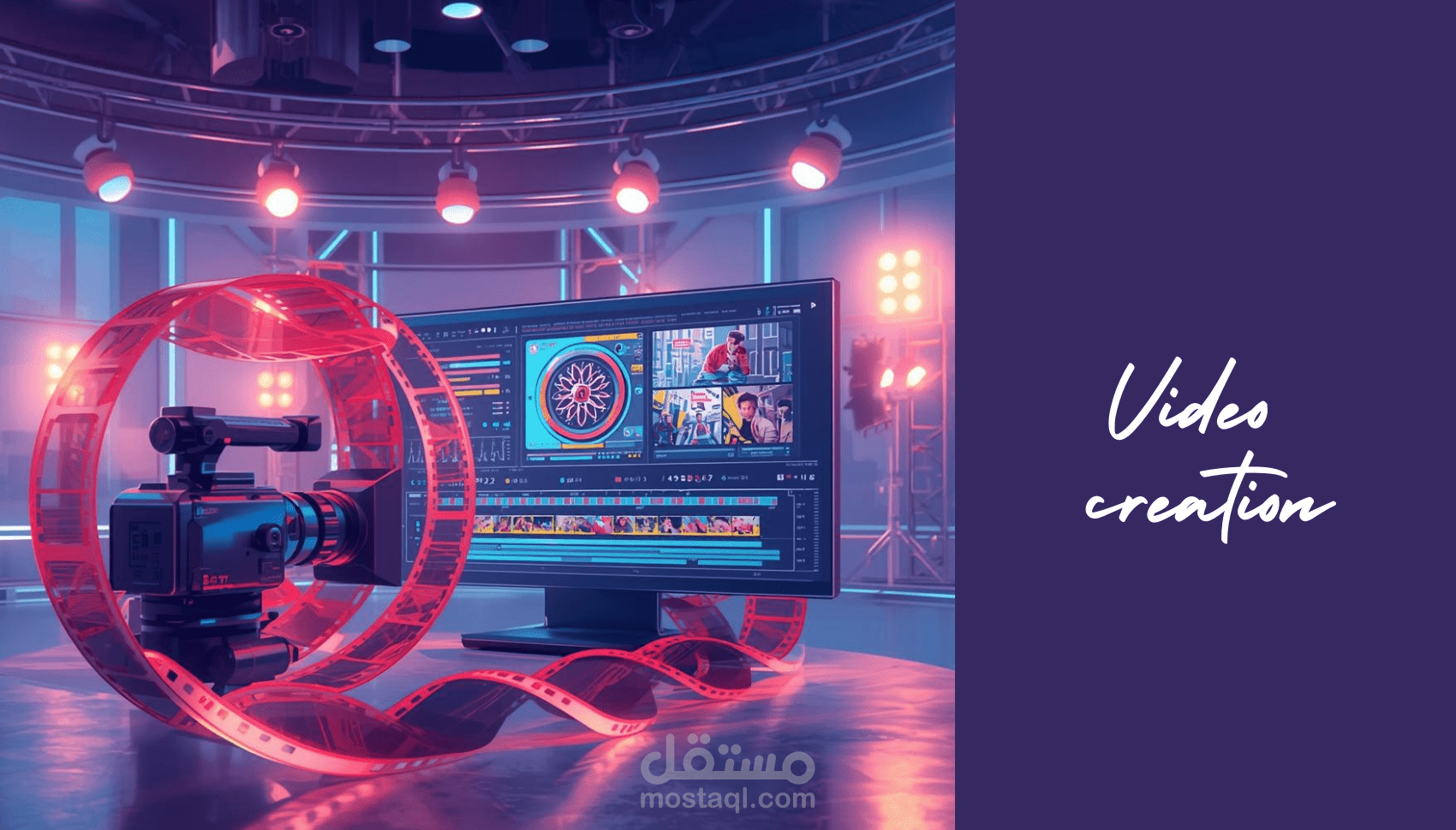 تصميم فيديو إعلان سوشيال ميديا بالذكاء الاصطناعي 30-60 ثانية