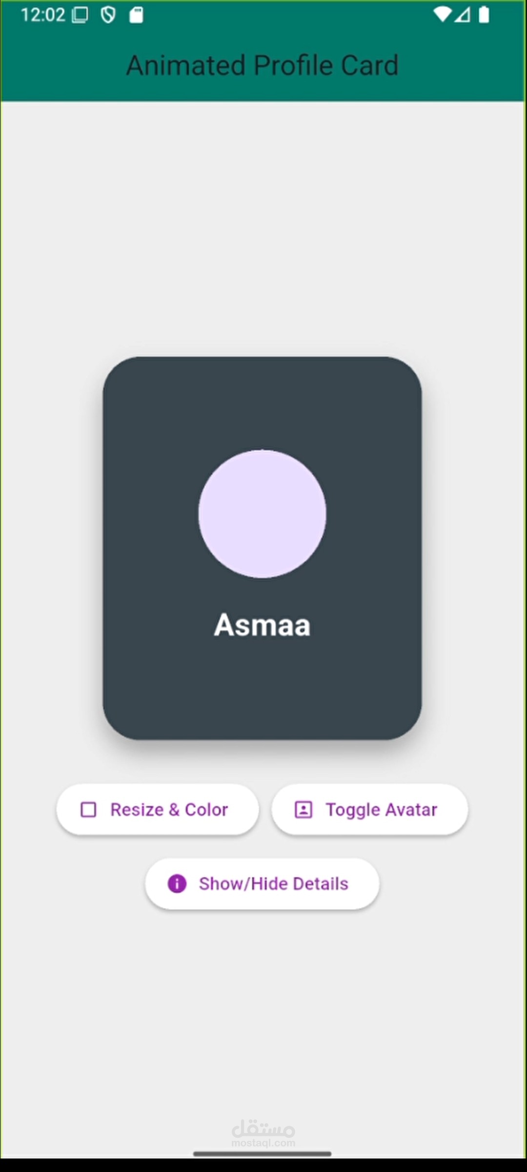 Interactive Digital Profile Card