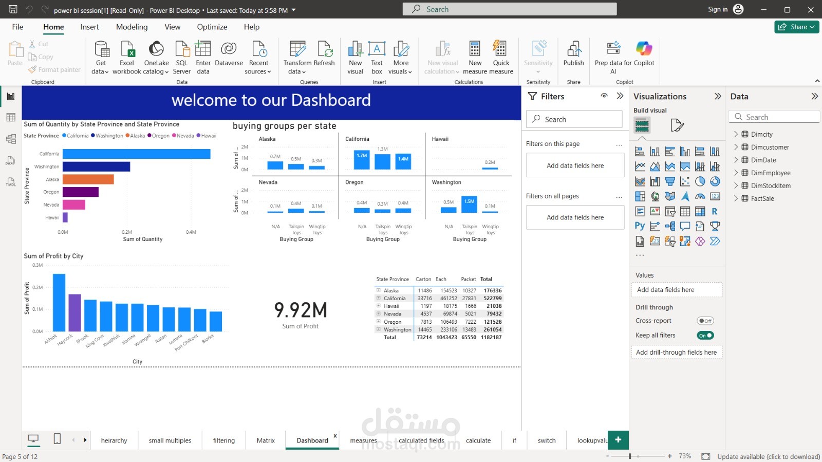 تصميم لوحة بيانات لتحليل استبيان البيانات باستخدام Microsoft Power BI