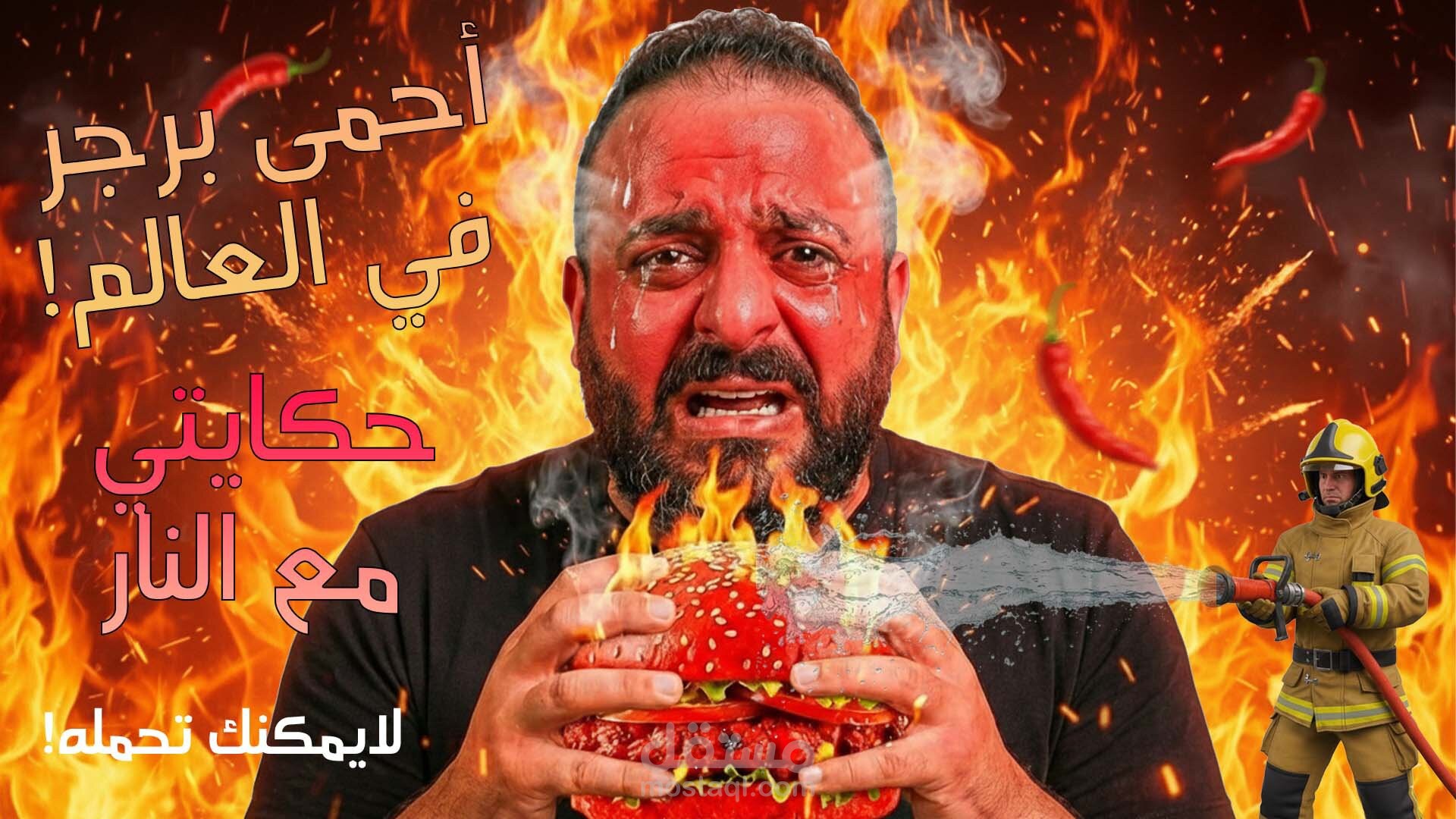 اعلان عن محل برجر حار