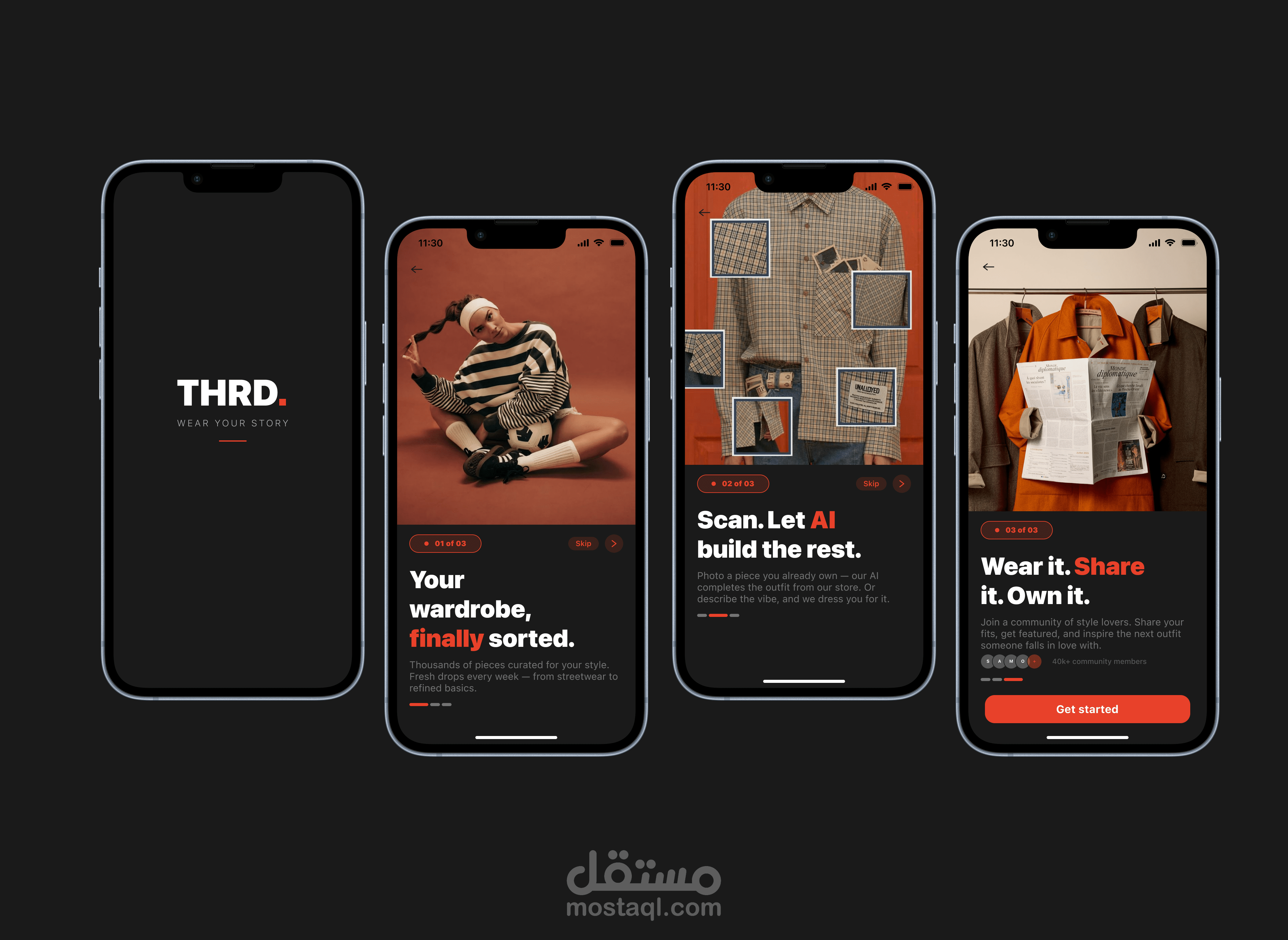 THRD | Fashion App Redesign: User-Centric Design