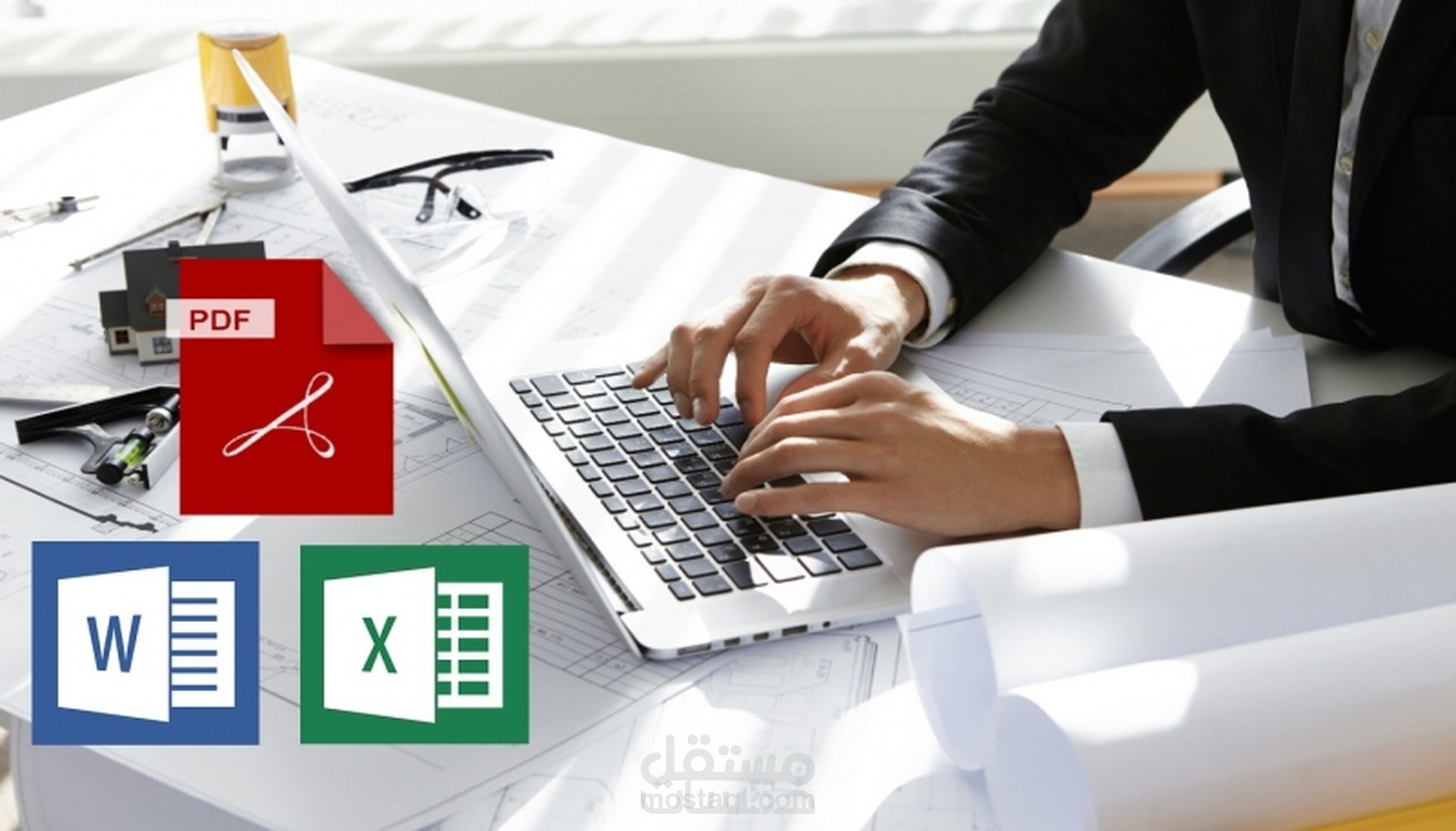 تفريغ وإدخال بيانات لملف WORD او EXCEL