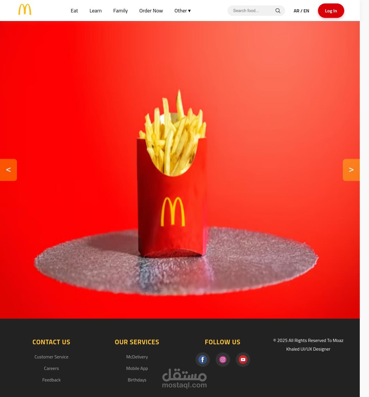Redesign for Mac Egypt Interface – واجهة مستخدم متجاوبة وعصرية