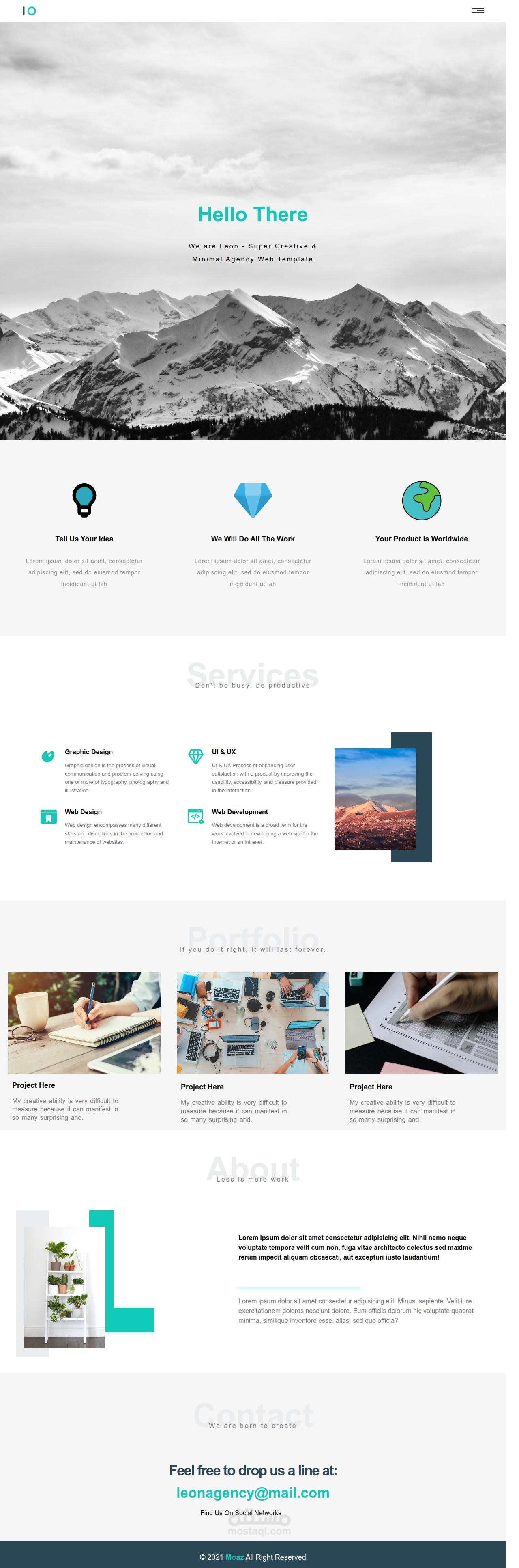 قمت ببناء صفحة هبوط (Landing Page) عصرية مصممة خصيصاً لزيادة معدل التحويل (Conversion Rate) وجذب انتباه الزوار من اللحظة الأولى