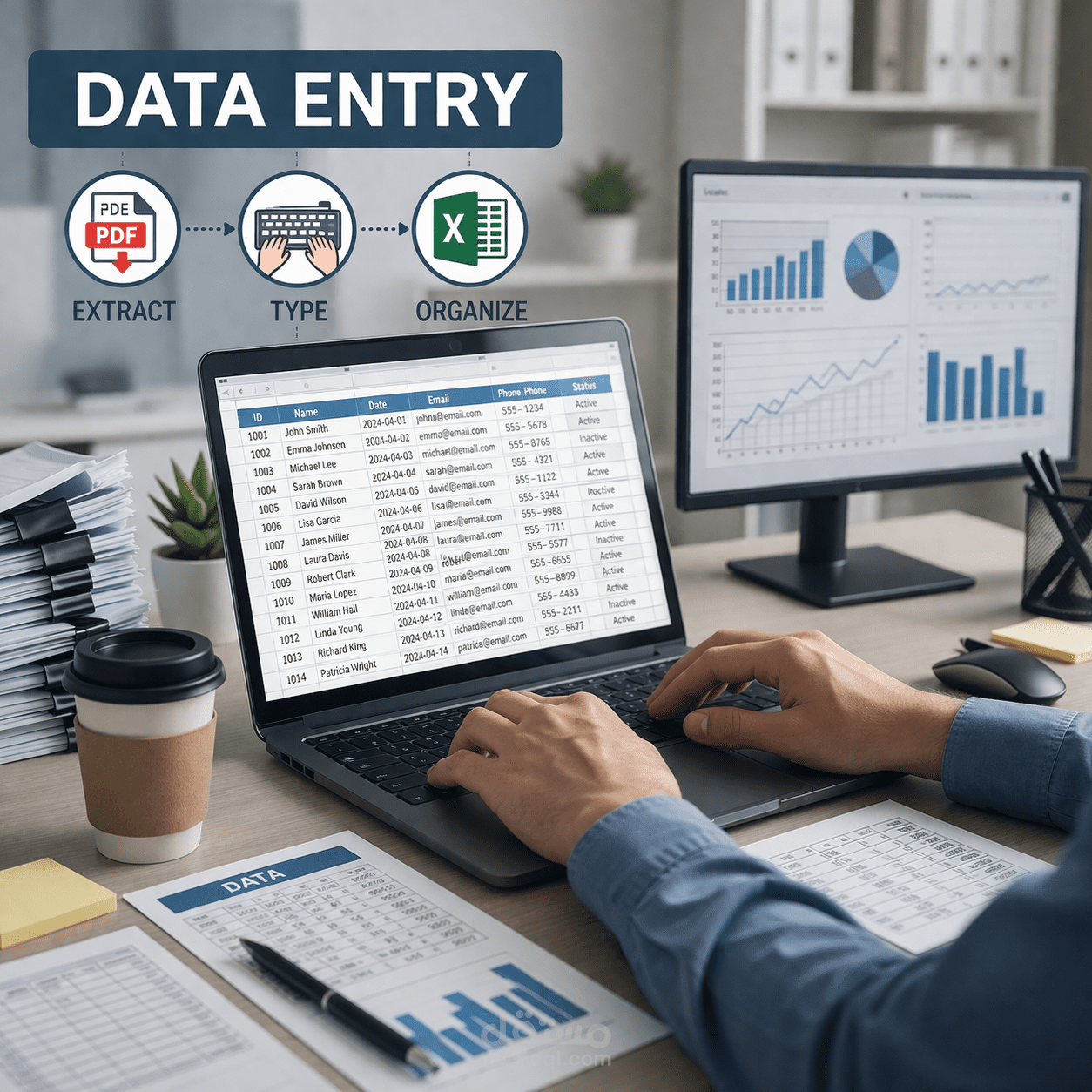 Data Entry Specialist | إدخال بيانات باحترافية وتنظيم