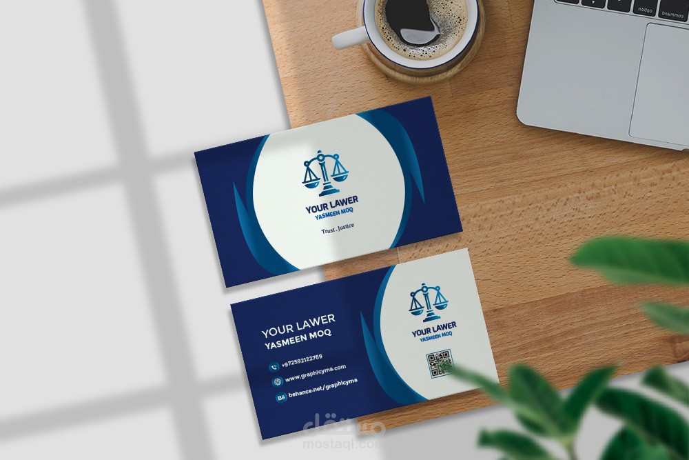 تصميم بطاقة أعمال مبتكرة بأسلوب أنيق وجذاب