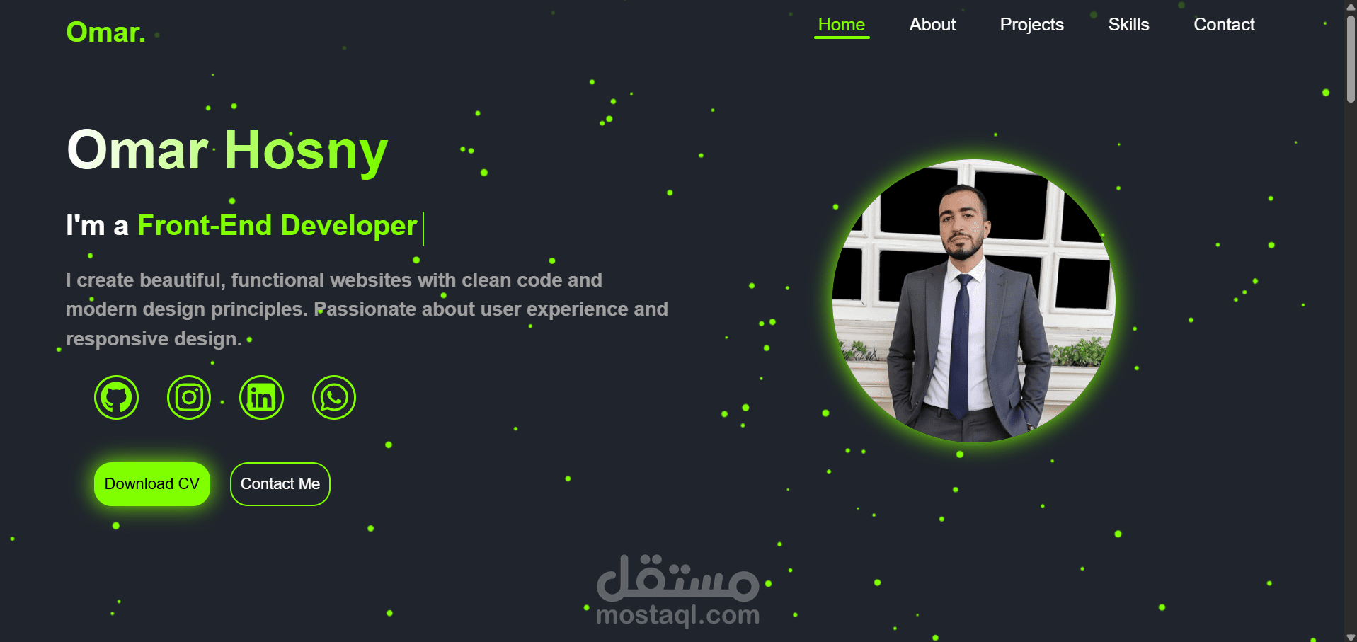 Omar Hosny – Web Developer Portfolio