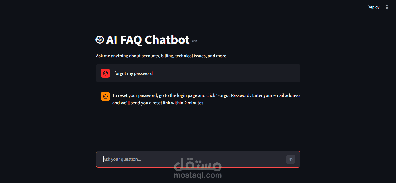 AI FAQ Chatbot