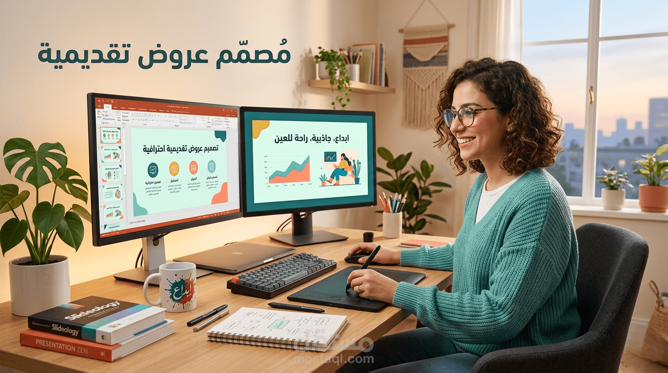 تصميم عرض تقديمي عن ادارة الوقت