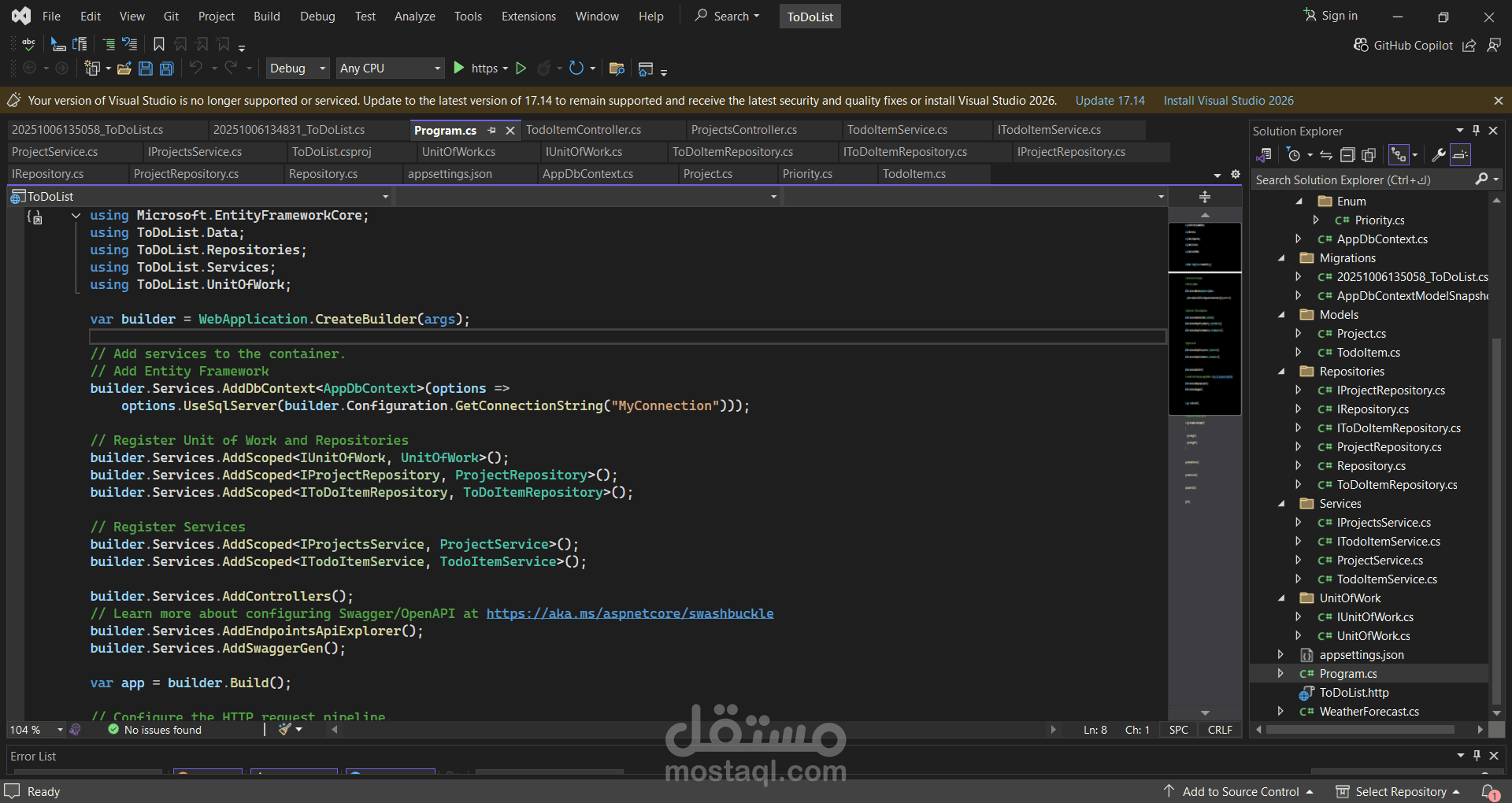 Task Management Web App (To-Do List) – Built with .NET