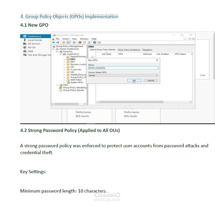إعداد وتأمين بيئة Active Directory تعليمية