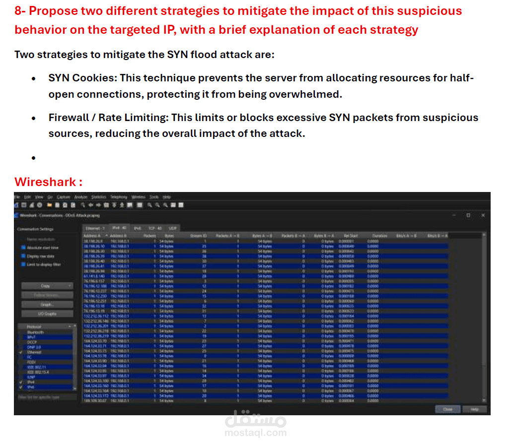 تحليل حركة الشبكة واكتشاف أنشطة مشبوهة باستخدام Wireshark