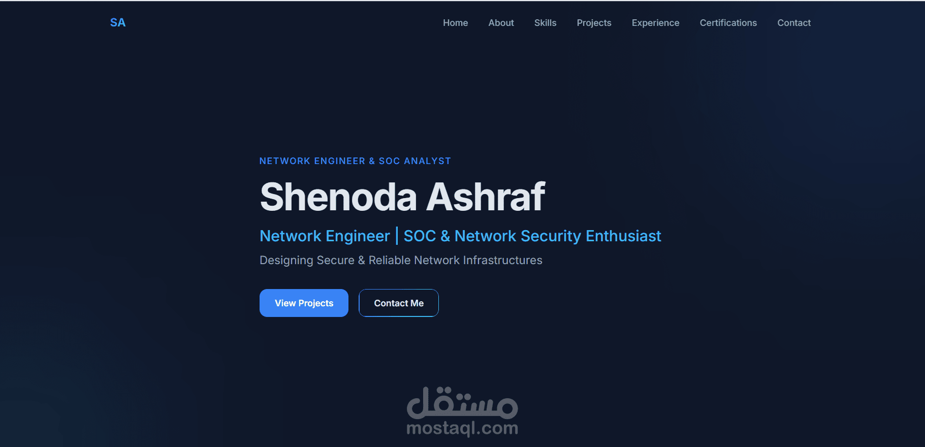 تصميم Portfolio احترافي يعزز فرصك ويبرز مهاراتك