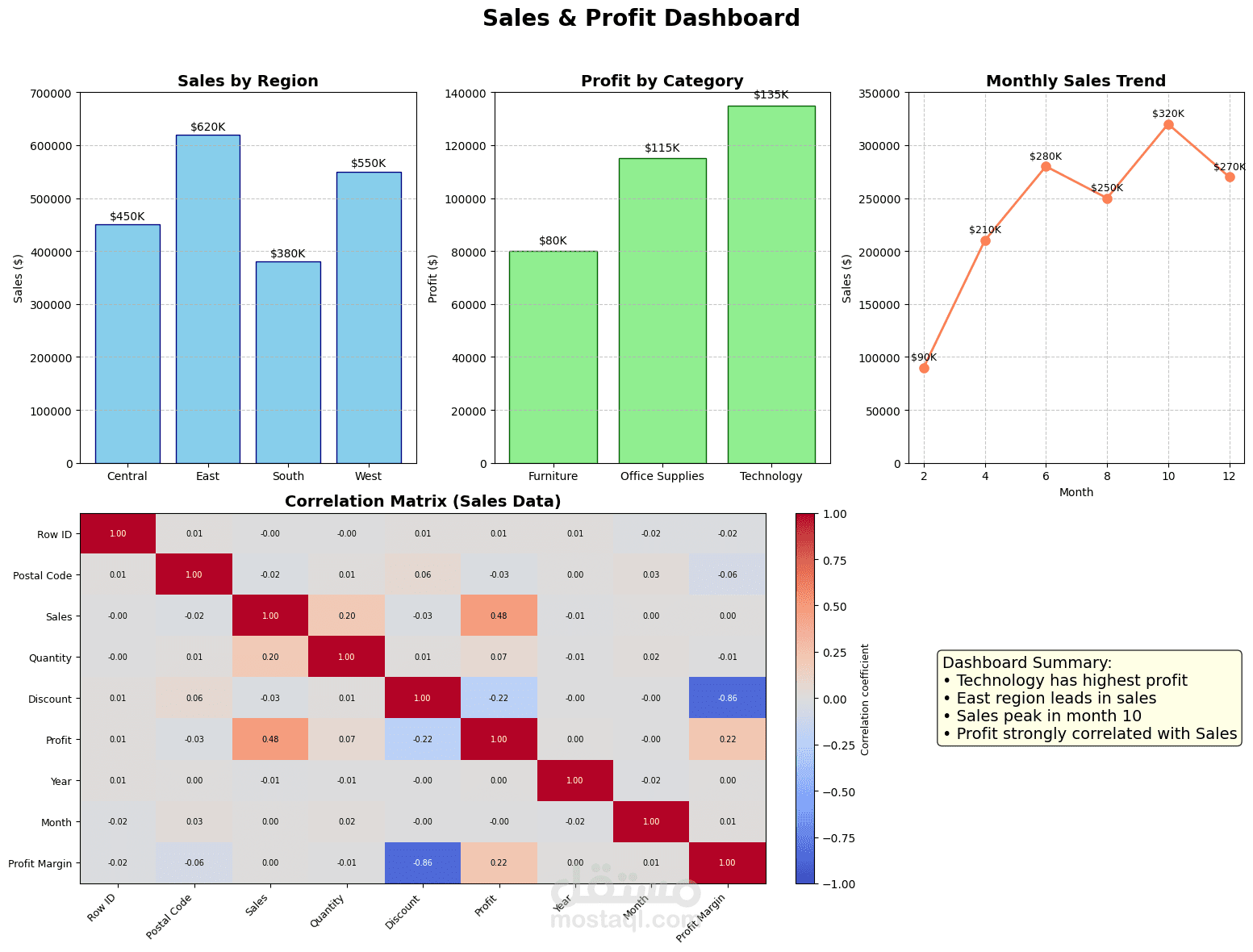 Sales-Profit Analysis for Retail Superstore