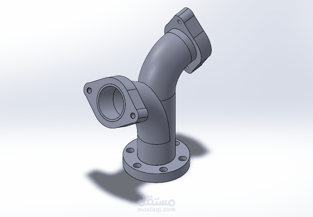نمذجة قطعة متقدمة باستخدام SolidWorks.