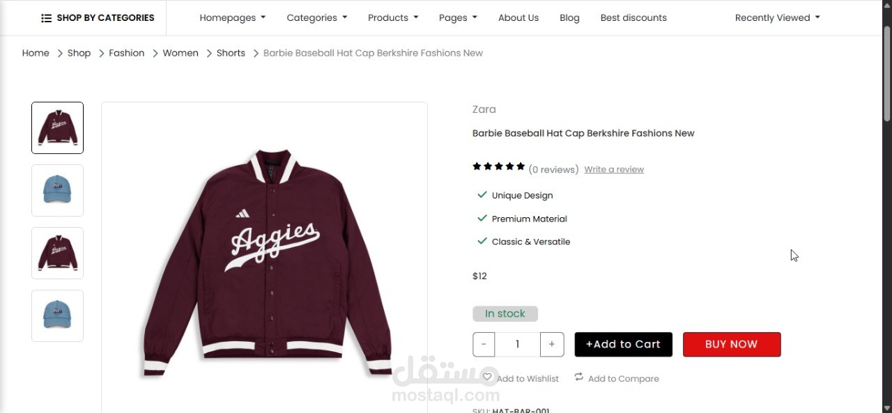 E-Commerce Frontend (Merto-Inspired UI)