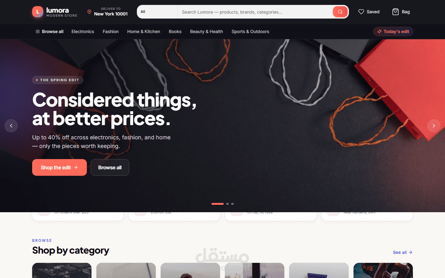 تطوير متجر إلكتروني عصري باستخدام Next.js وReact