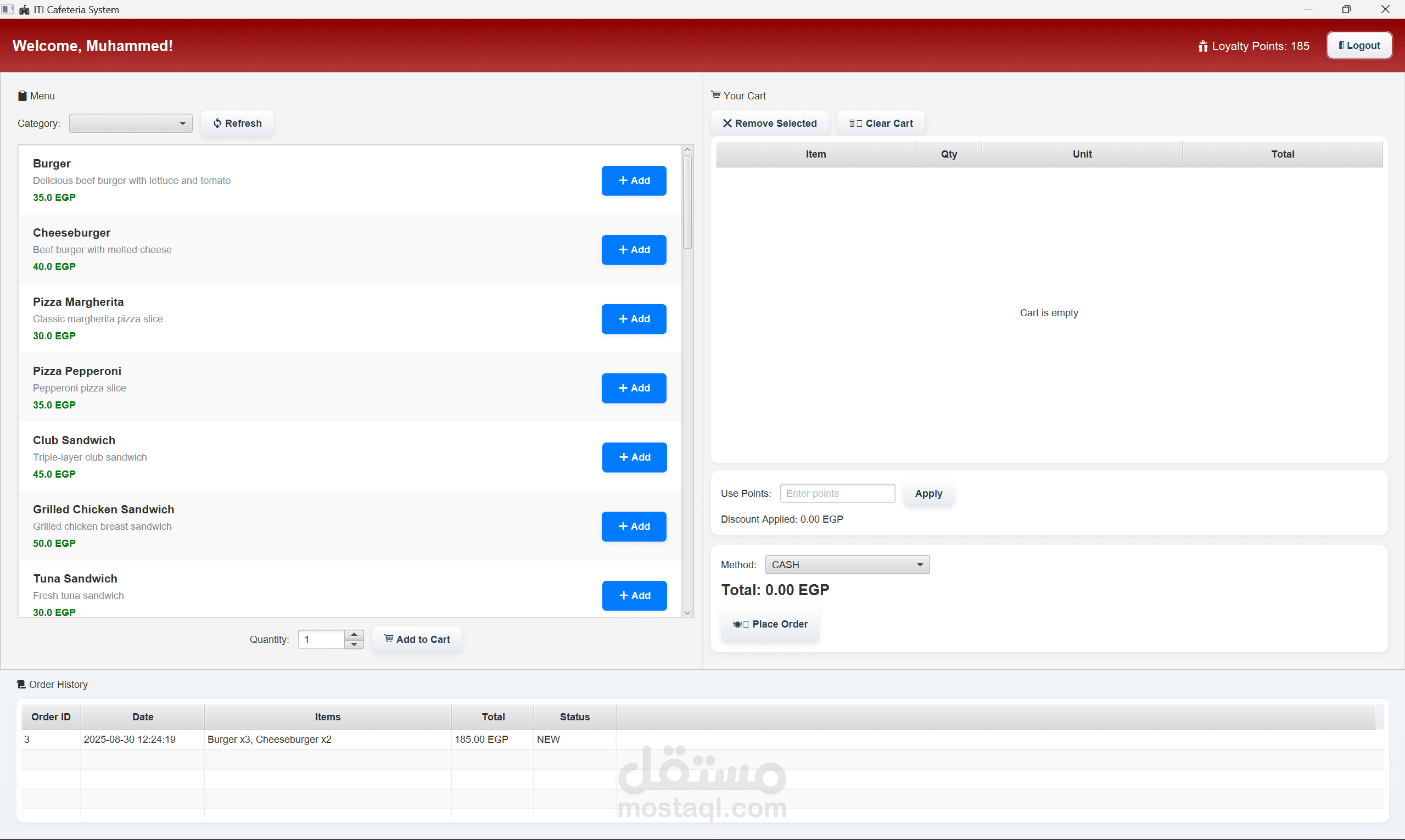 Cafe Management System