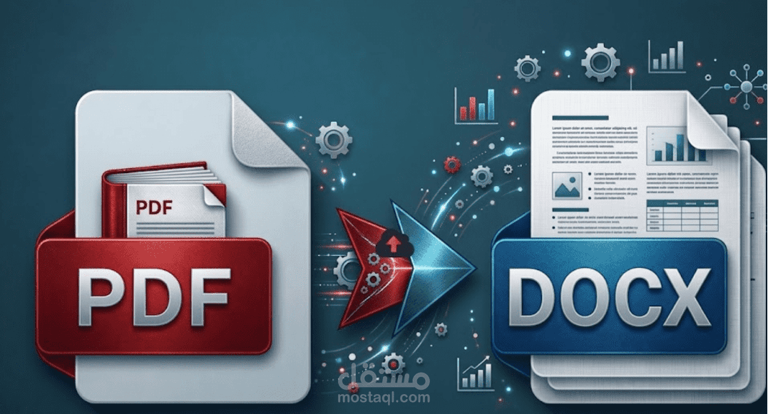 تحويل ملفات PDF إلى Word قابلة للتعديل باحترافية