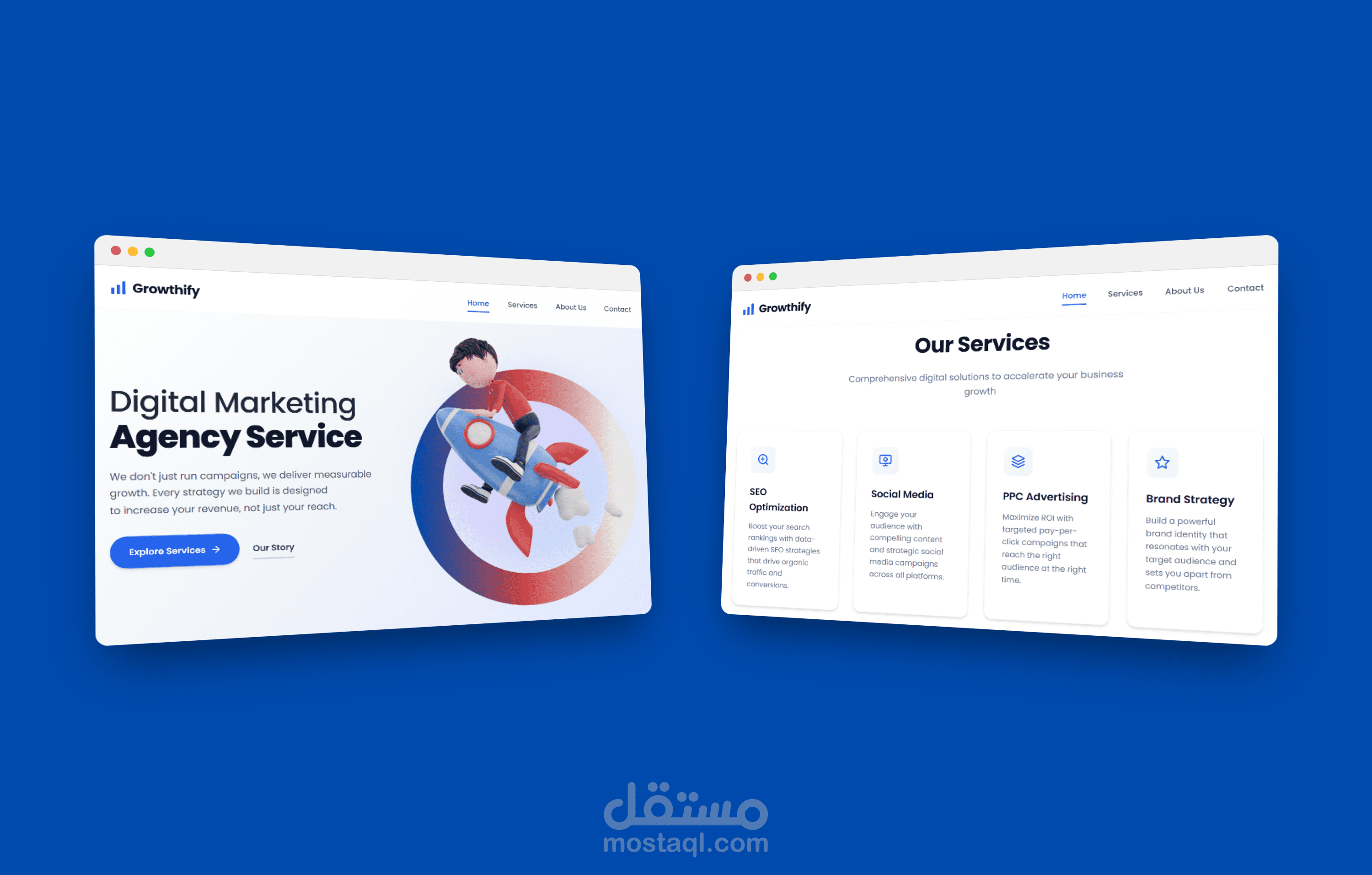 تطوير صفحه هبوط Landing page احترافيه