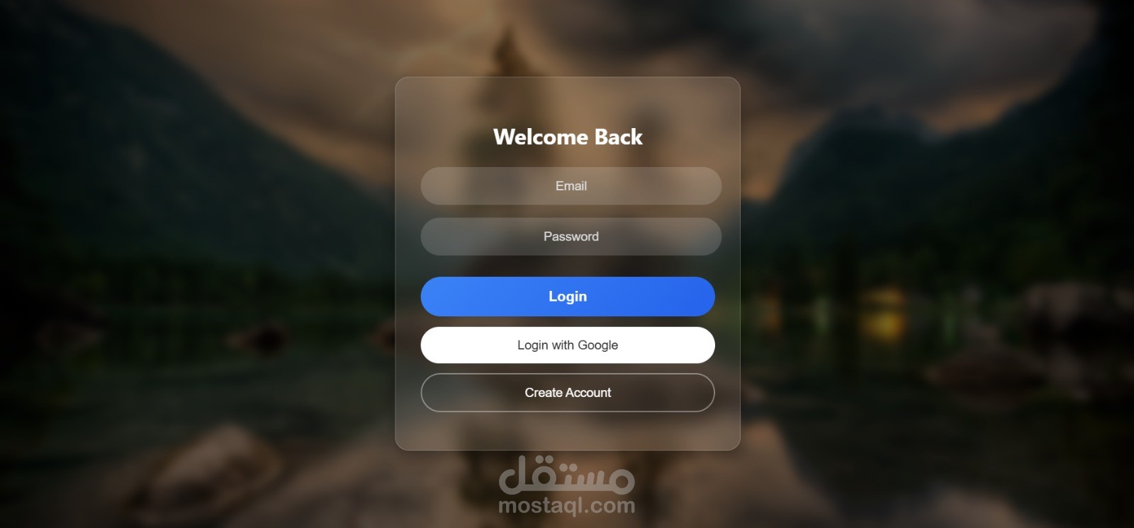 Login and Register Pages