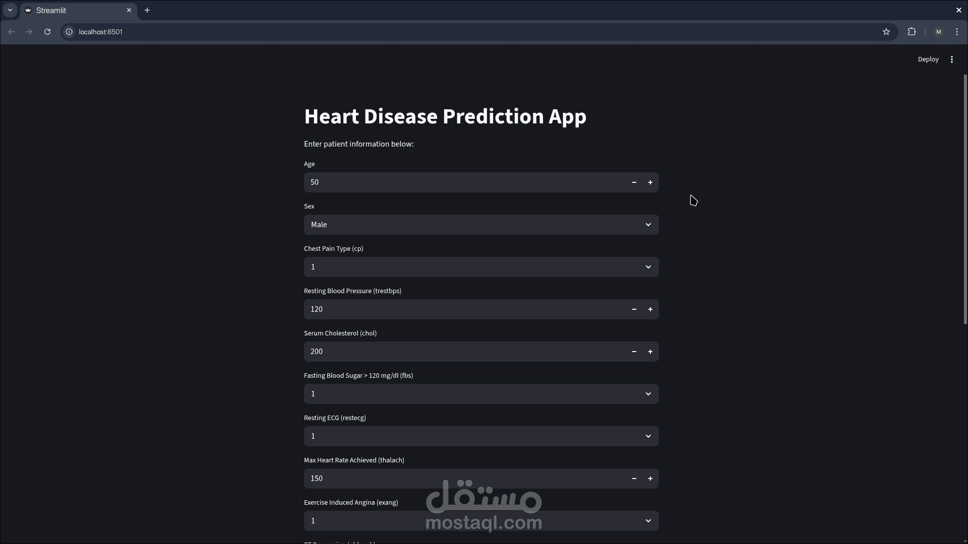 Heart Disease Prediction App