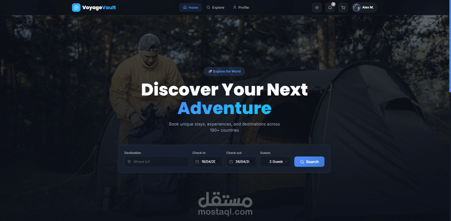 Traveling website