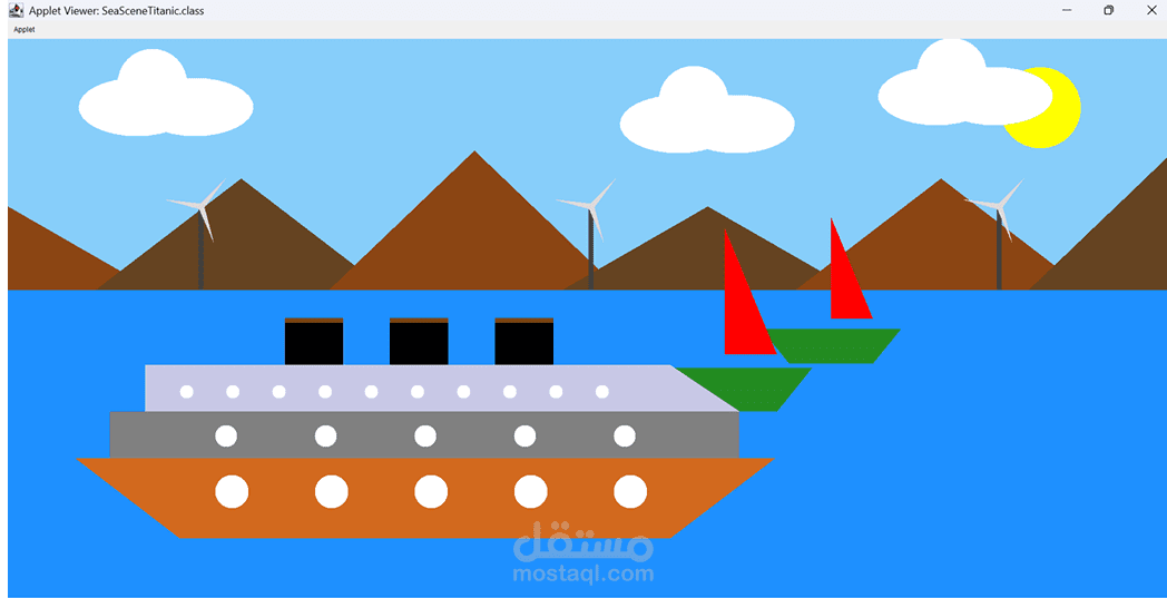 استخدام لغة جافا لإنشاء 2D Design