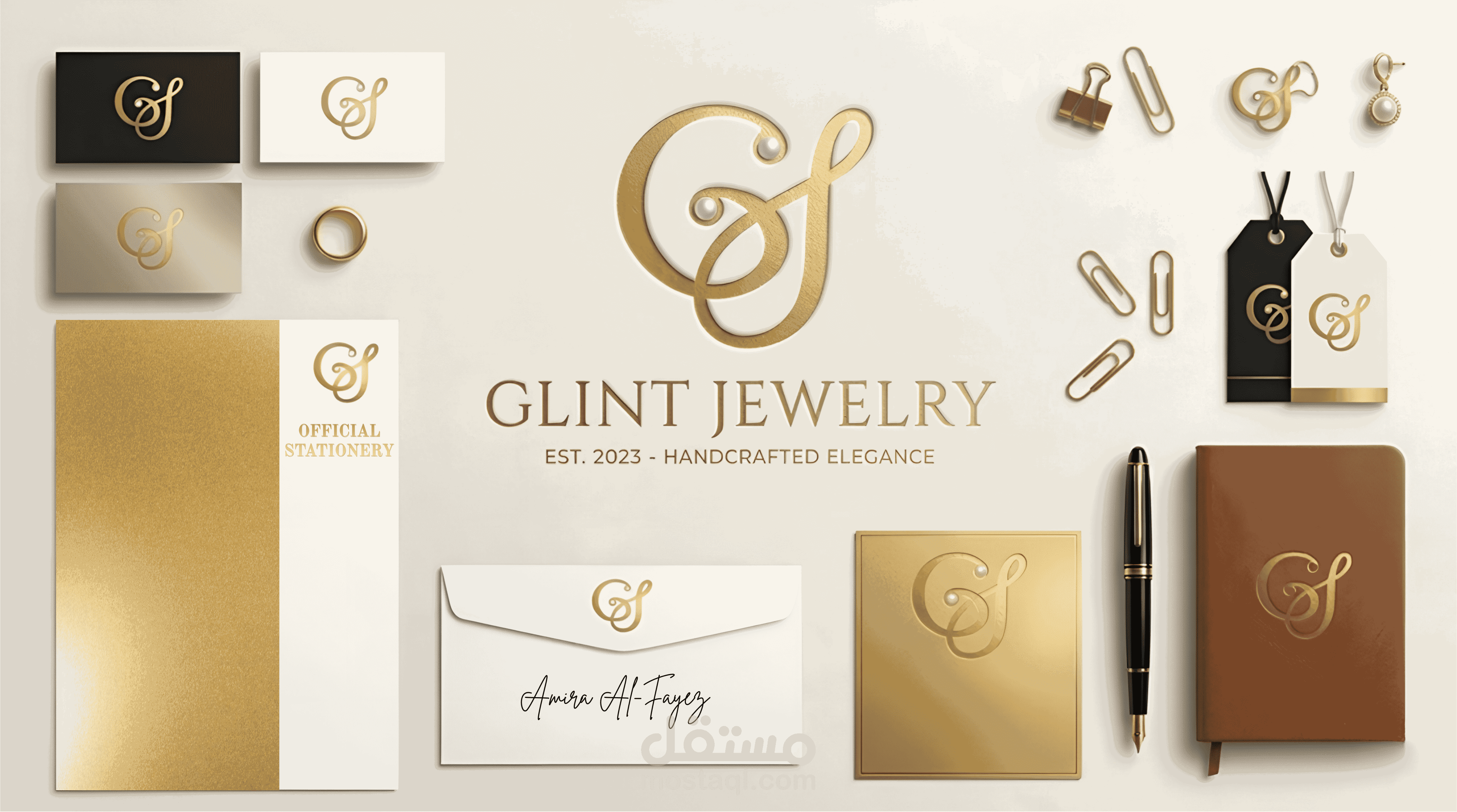 شعار لمحل مجوهرات Glint Jewerly