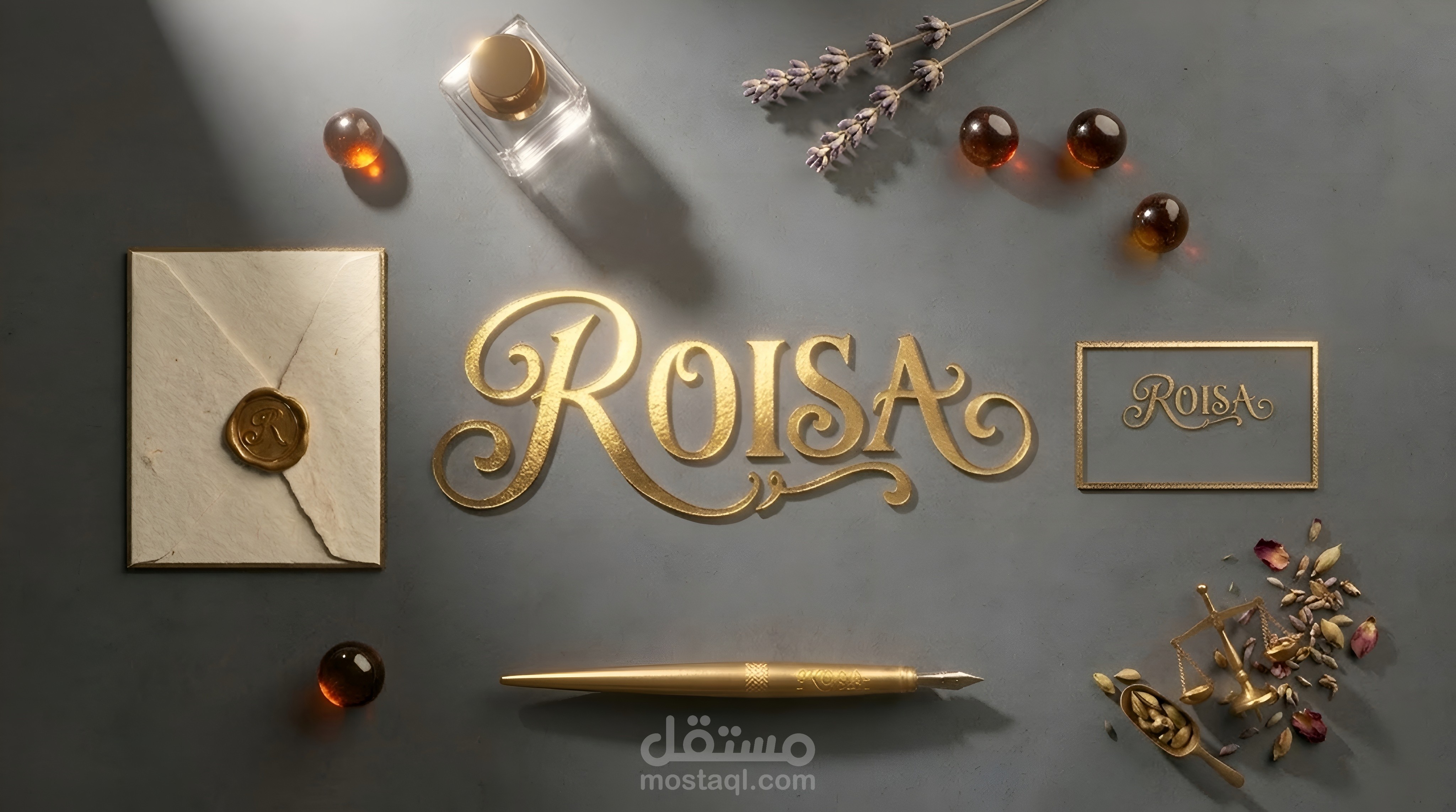شعار لمحل عطور Roisa