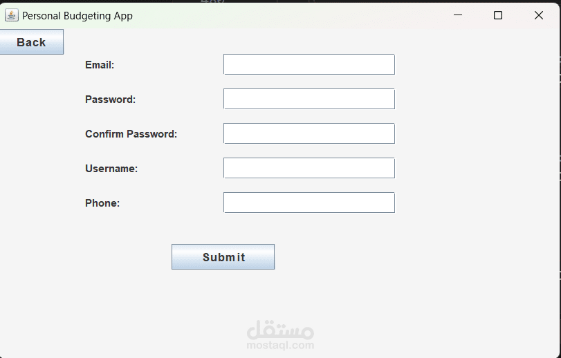 تطبيق لإدارة الميزانية الشخصية