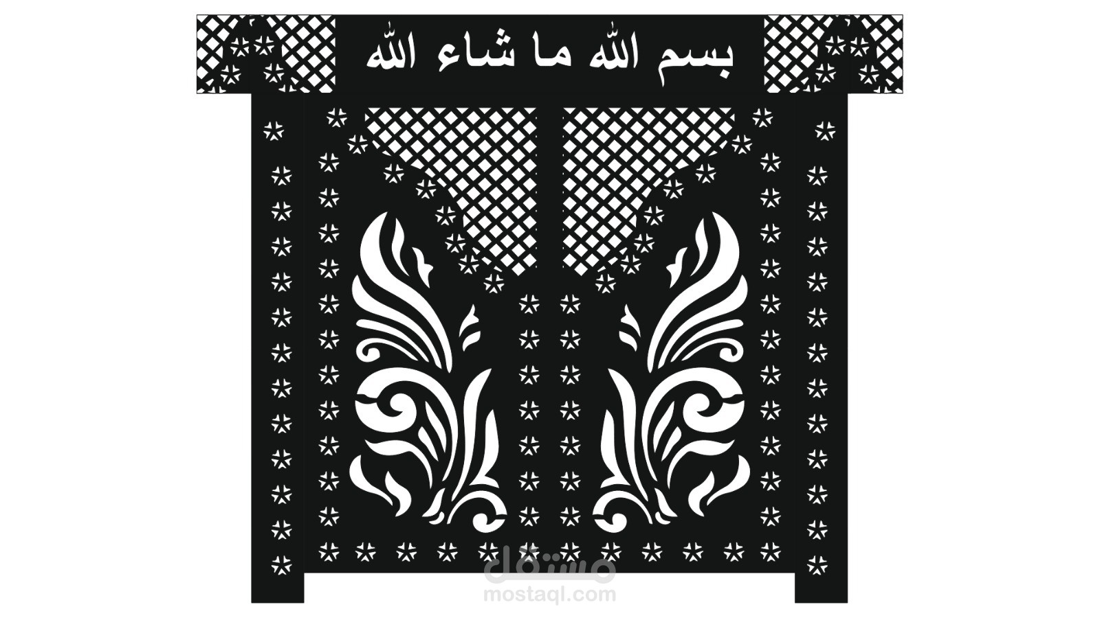 باب حديد تقطيع ليزر CNC