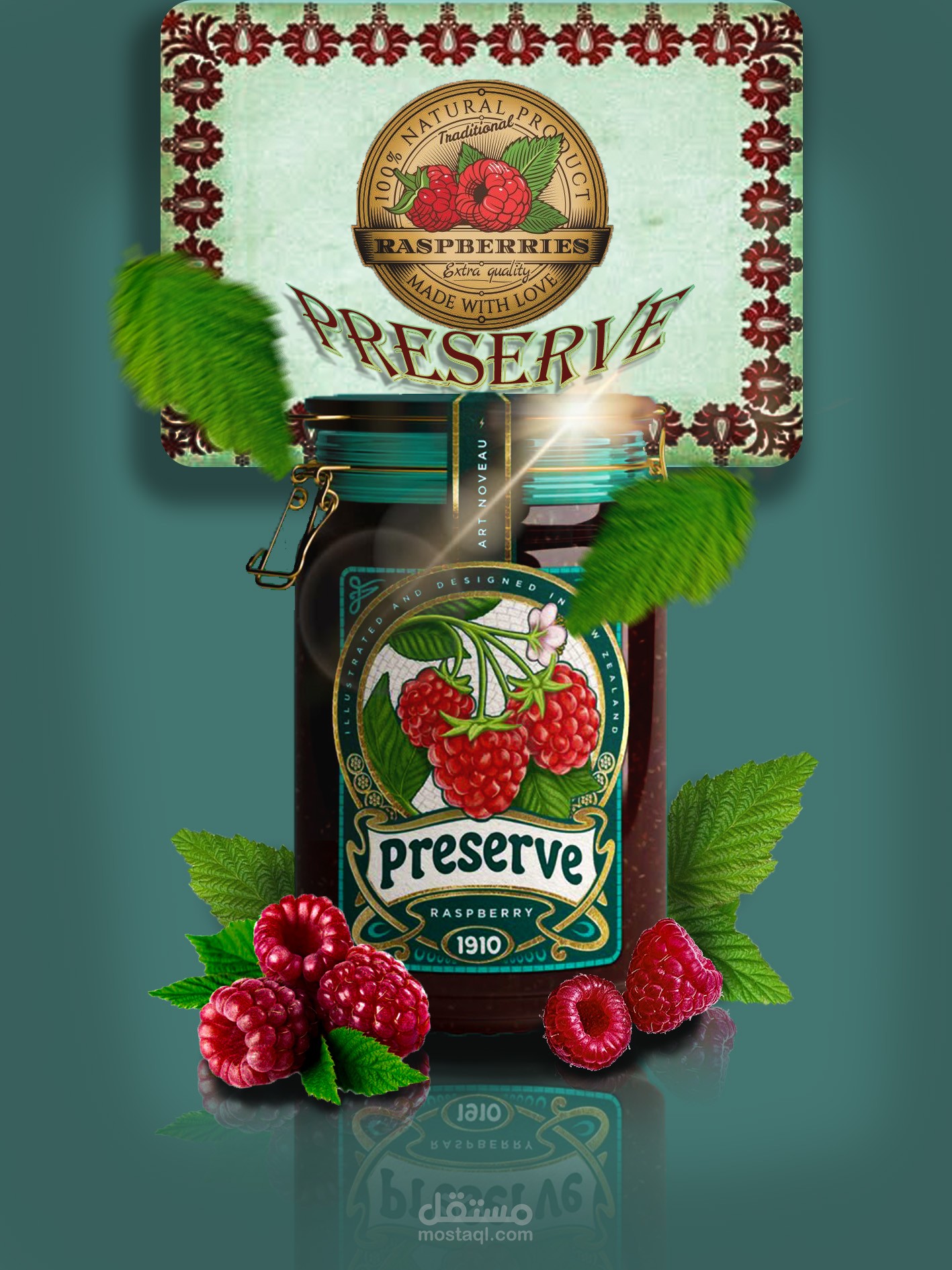 بوستر عن منتج مربي