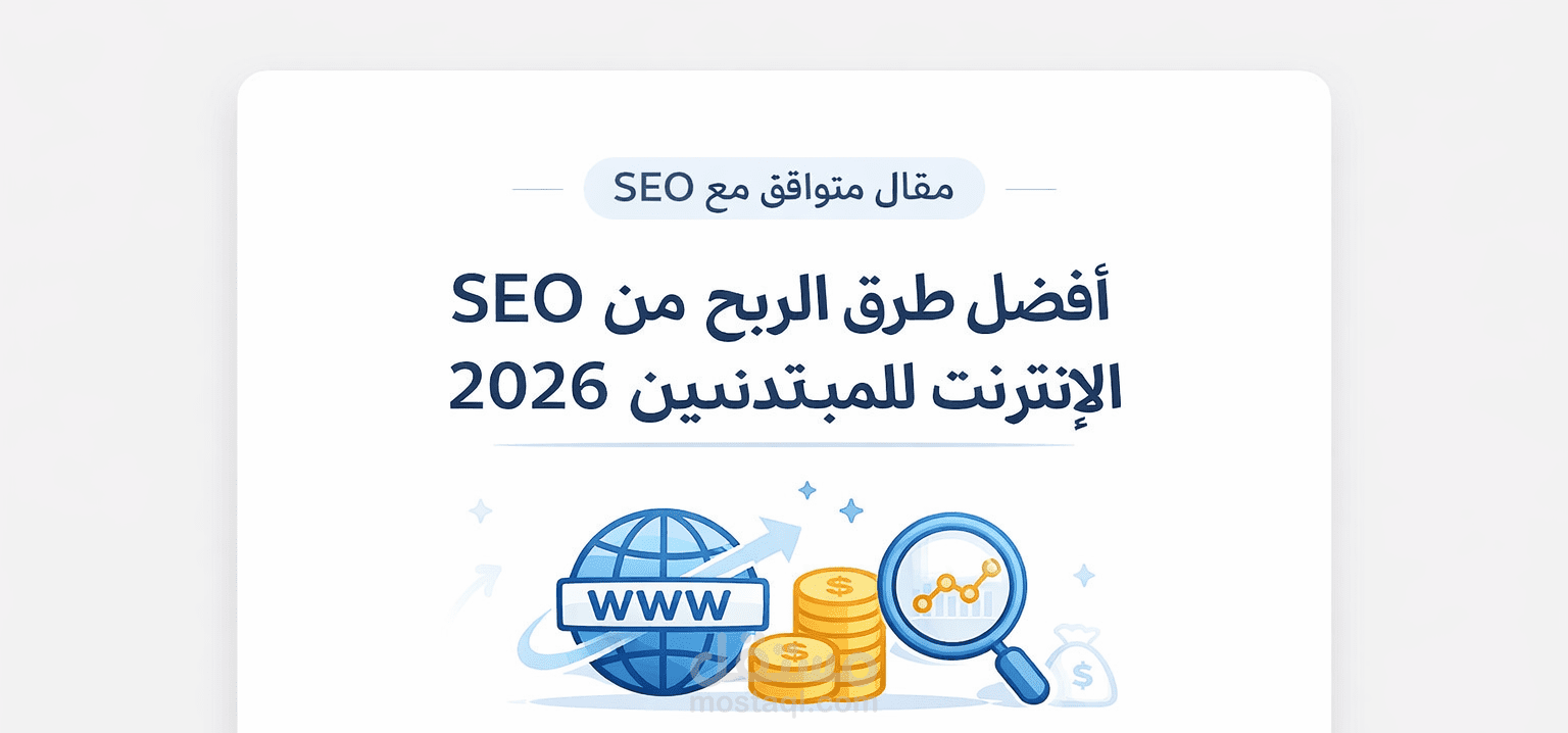 مقال متوافق مع SEO – أفضل طرق الربح من الإنترنت 2026