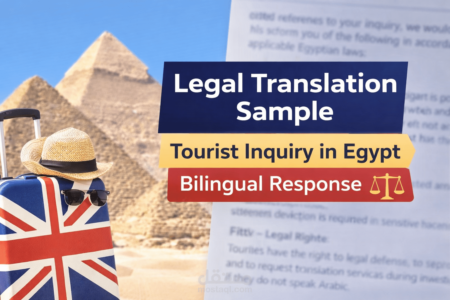 ترجمة قانونية – استفسار سائح في مصر