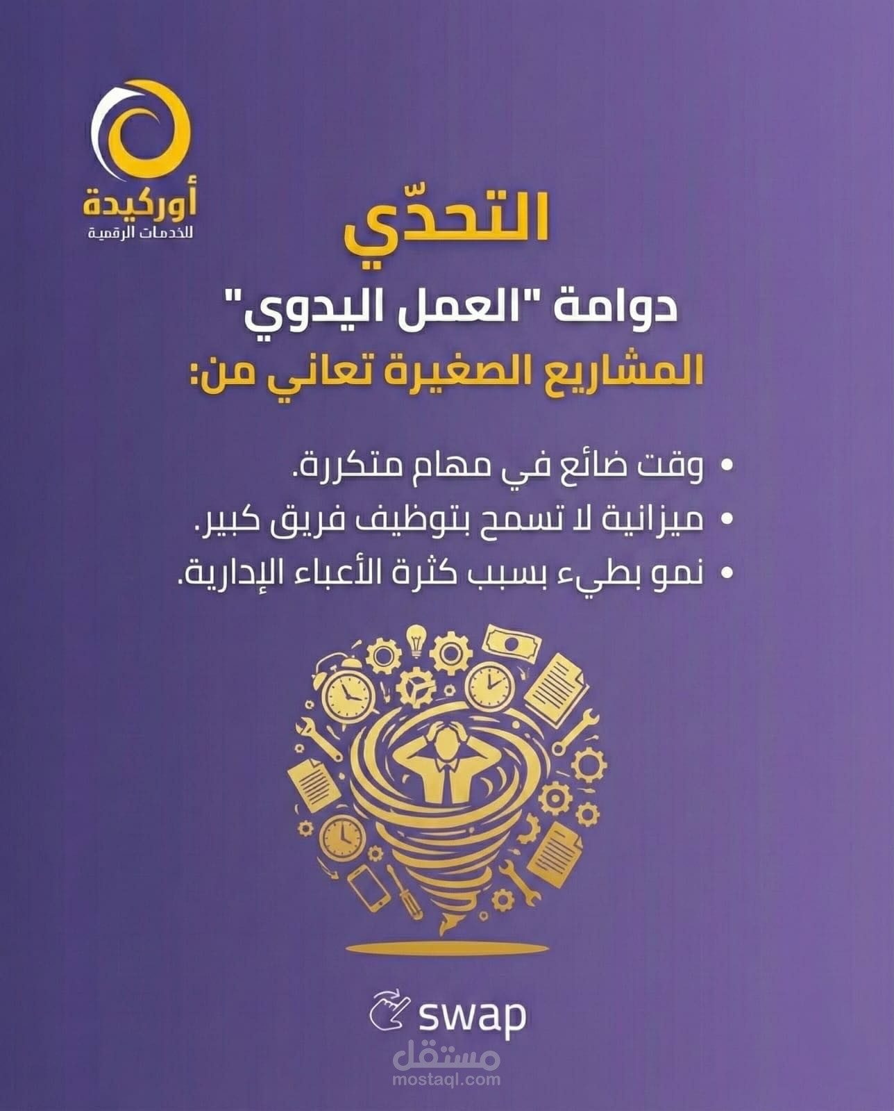 تصميم إعلان تسويقي احترافي للمشاريع الصغيرة بأسلوب إبداعي