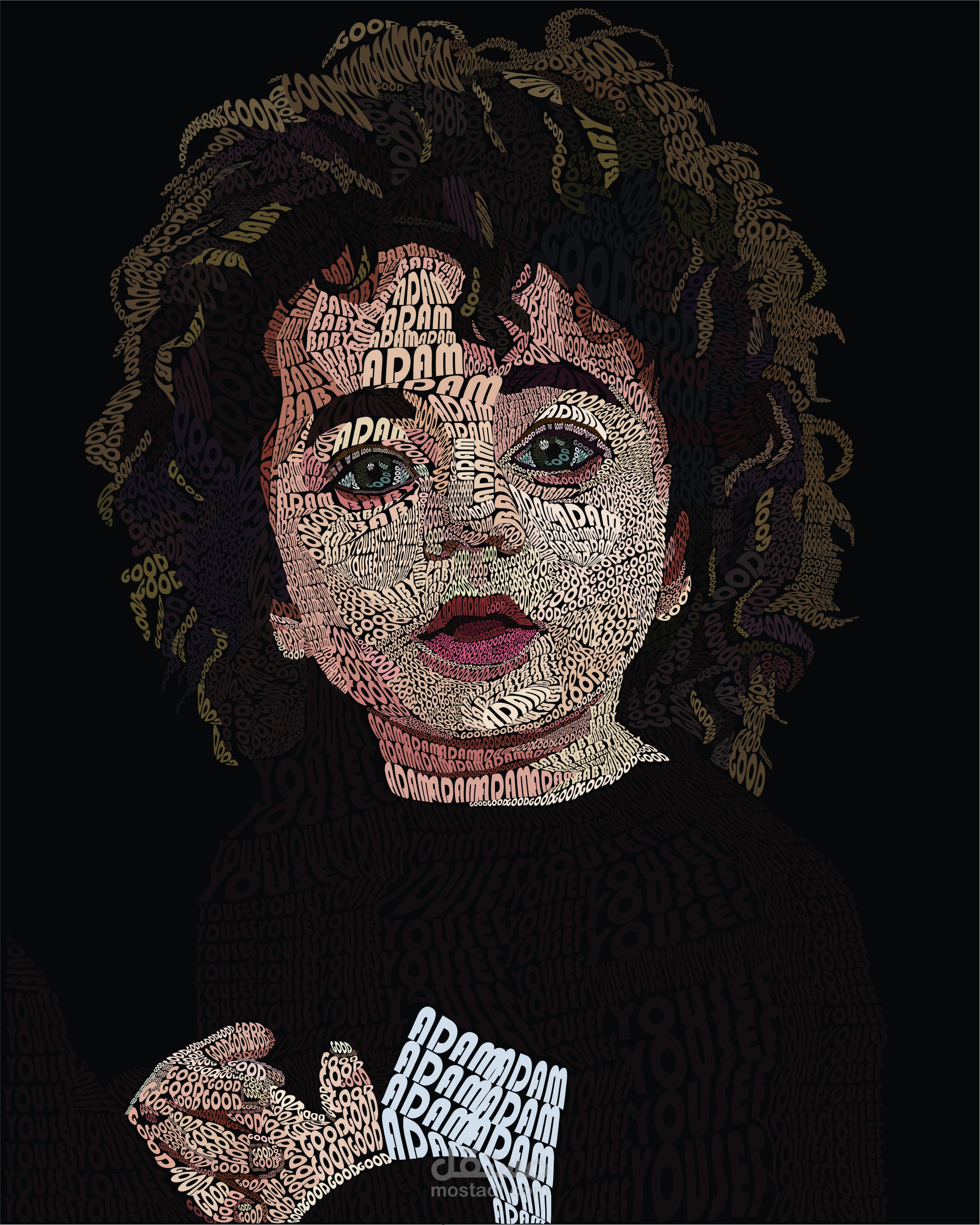 تصميم بروتريه تايبوجرافيك