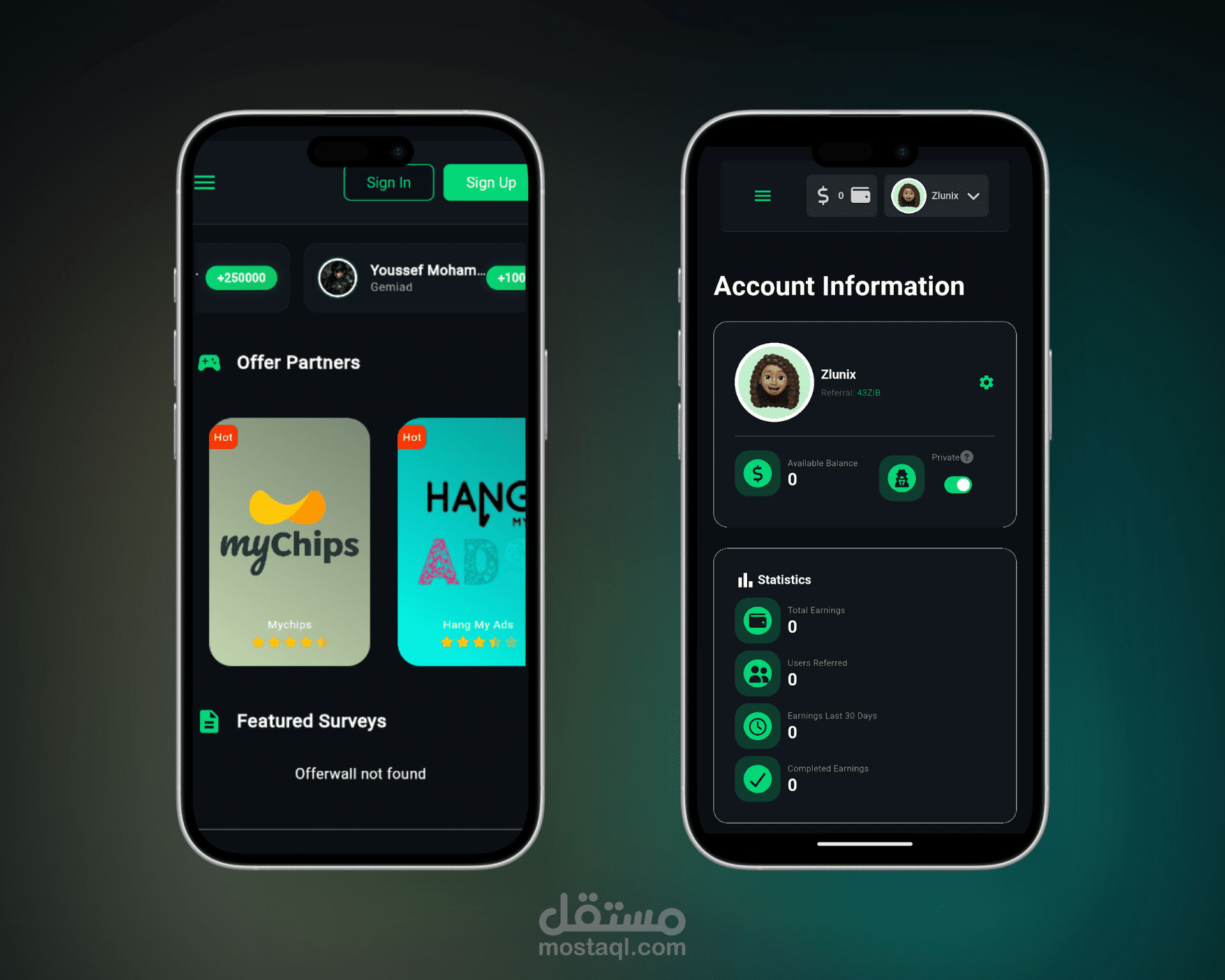 Reward Platform (Mobile App & Web Dashboard)