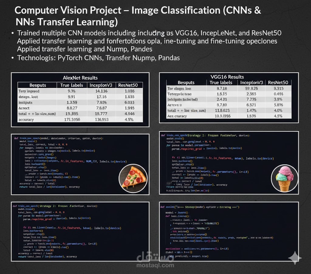 مشروع رؤية حاسوبية – نظام تصنيف الصور باستخدام الشبكات العصبية
