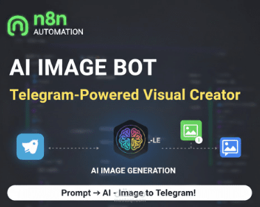 بوت تلغرام ذكي لتوليد الصور بالذكاء الاصطناعي (n8n + AI Image Gen)