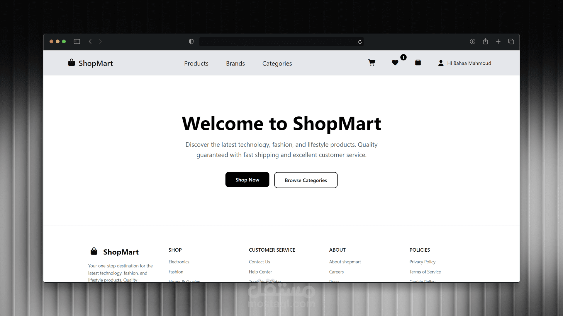 ShopMart - E-Commerce Web Application
