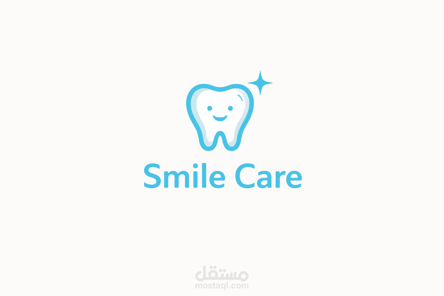 تصميم شعار لعيادة أسنان (Smile Care)