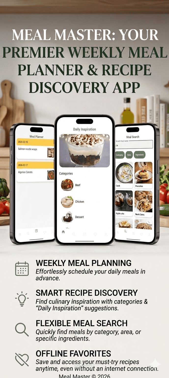Weekly Meal Planner & Recipe Discovery Android App