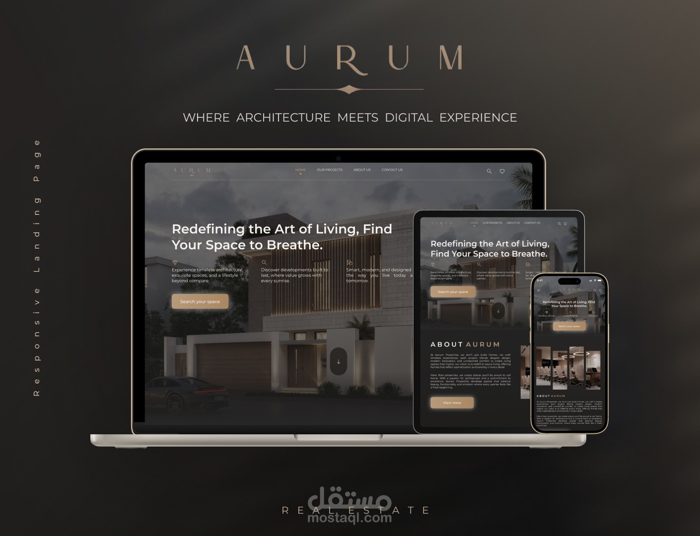 AURUM A Responsive Luxury Real Estate Home Page