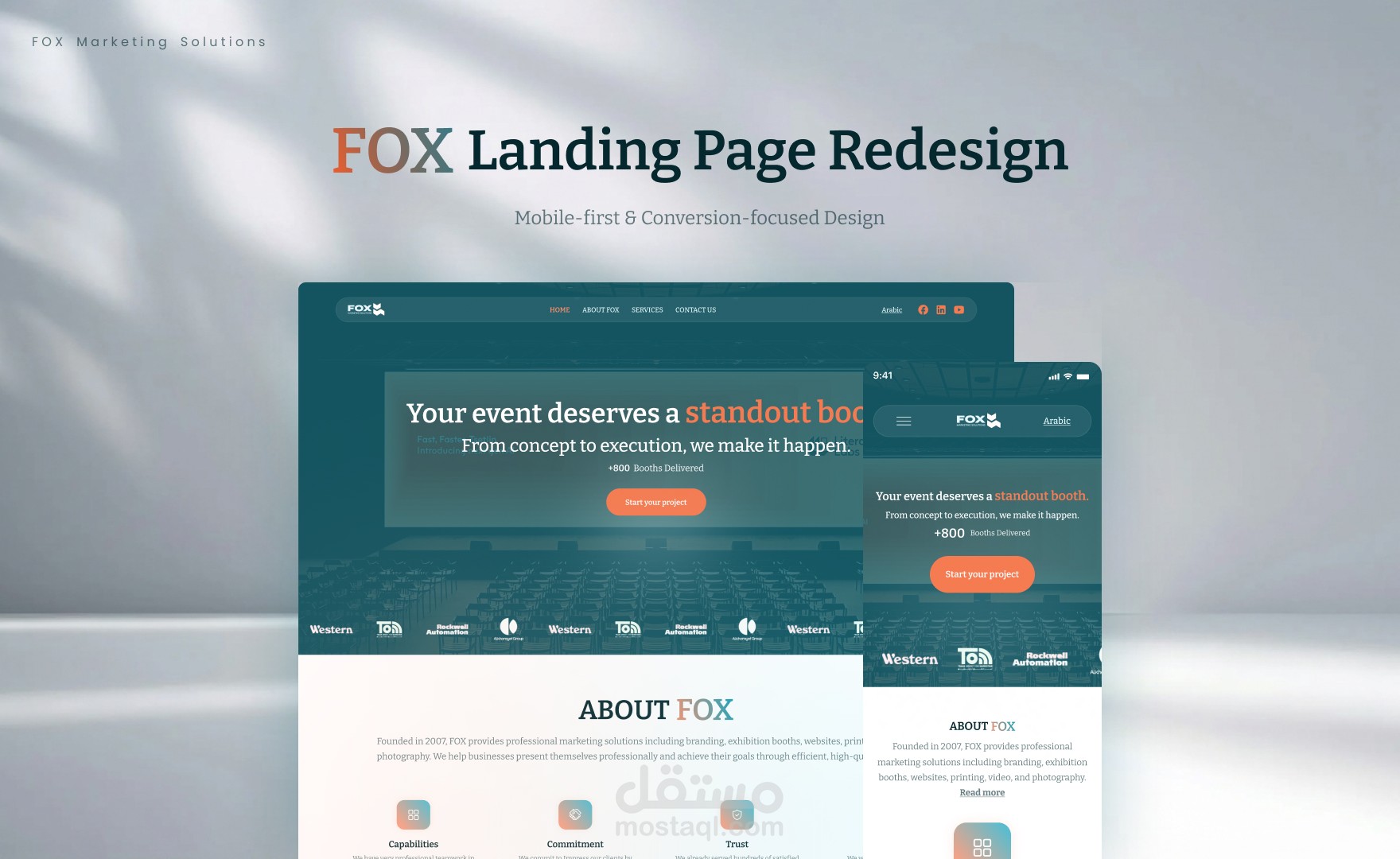 Responsive Landing Page Redesign