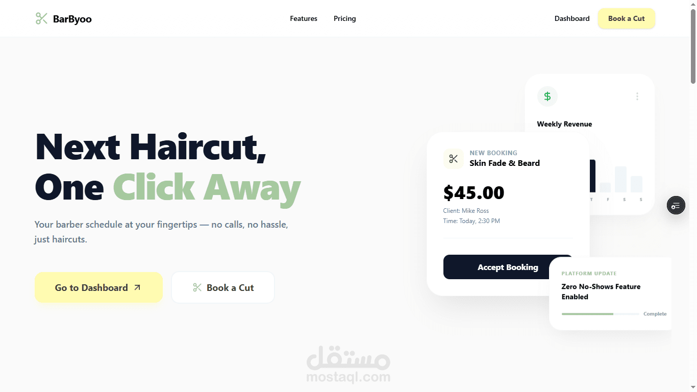 BarByoo ( full booking system  )